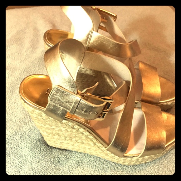 gold wedge espadrilles